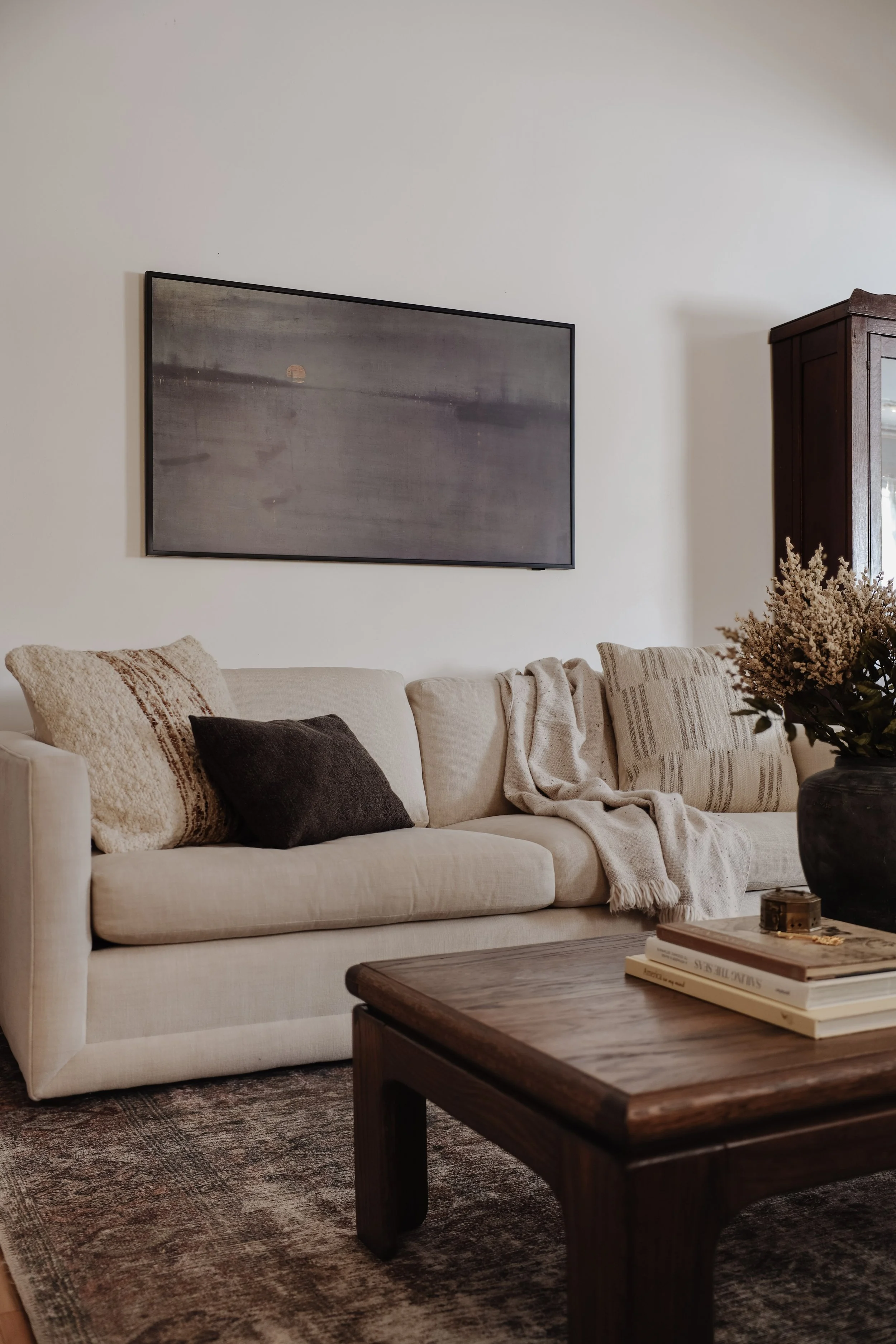 Wall mounted tv frame deals